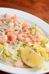 salad with shrimps