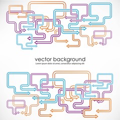 speech bubbles vector background