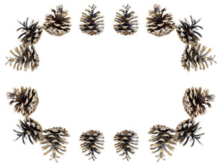 Christmas frame cones