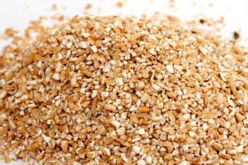 Pile of Pearl Barley isolated on white