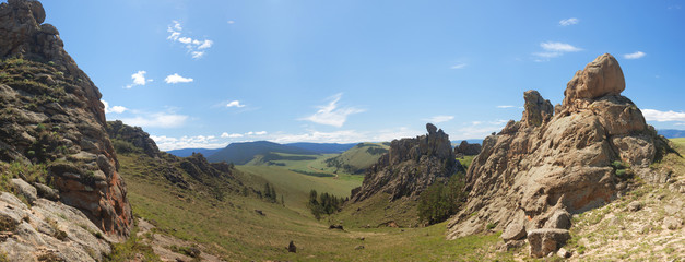 Barguzin valley. Summer landscape. Russia
