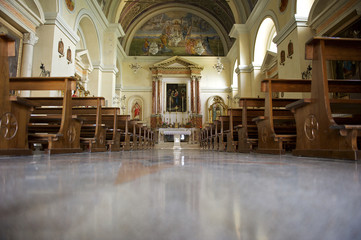 Fototapeta na wymiar NMP Kościół Nawiedzenia, Cervara di Roma