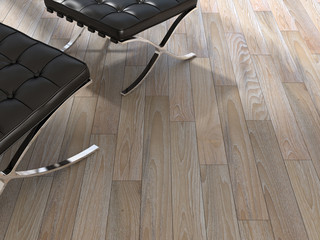 フローリングと家具