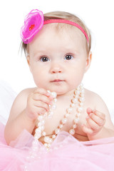 Little princess baby girl with accessories