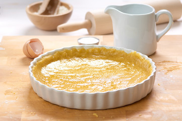 preparation of a sweet pie