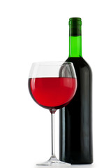 Wine concept with gradient background