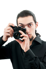 Fototapeta premium Photographer with the digital camera