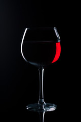 Rotwein im Rotweinglas