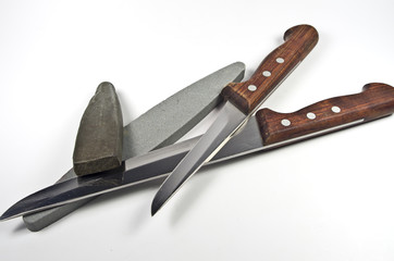Messer und Wetzsteine
