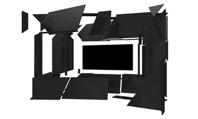 modern frame in black
