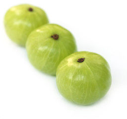 Alma fruits with selective focus