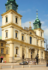 Kościół Św. Krzyża w Warszawie - obrazy, fototapety, plakaty