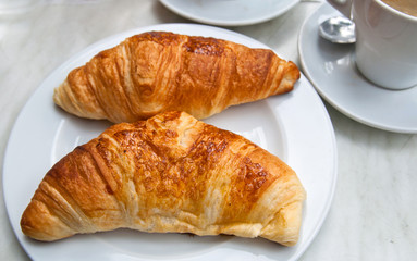 Breakfast with coffee