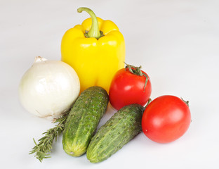 Fresh and juicy vegetables