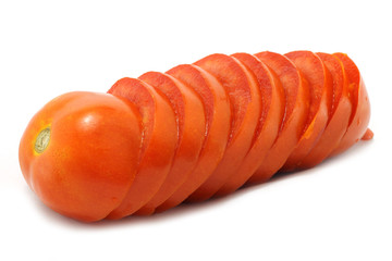 Threaded red tomato