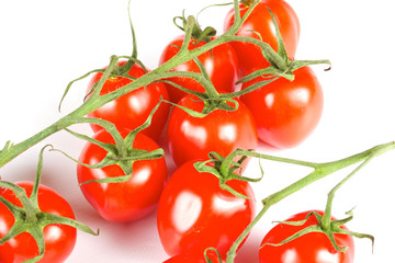 cherry tomatoes isolated