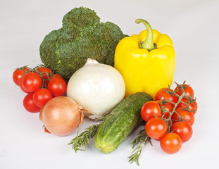 Fresh and juicy vegetables