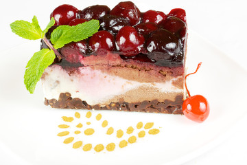 Chocolate Cake with cherry