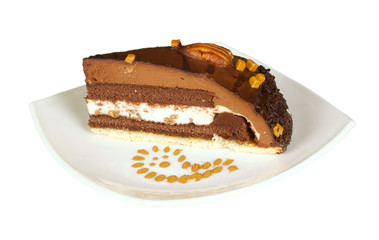 cake truffle with black chocolate