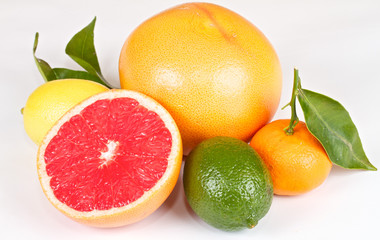 Fresh juicy grapefruits