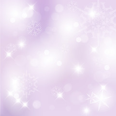 Vector Christmas background with white snowflakes