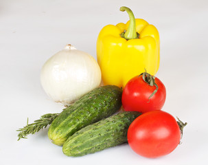 Fresh and juicy vegetables