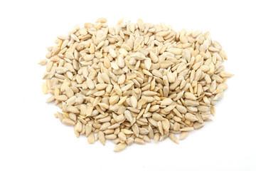 Sunflower seeds isolated
