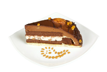 cake truffle with black chocolate