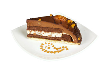 cake truffle with black chocolate