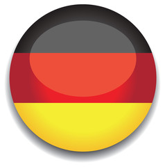 germany flag in a button