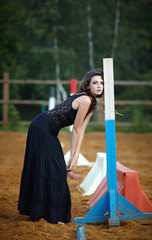 outdoor portrait of a beautiful girl