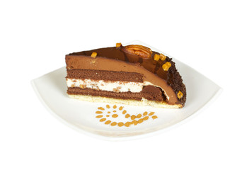 cake truffle with black chocolate
