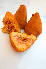 arancini - traditional fired rice fastfood in Sicily