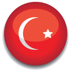 turkey flag in a button