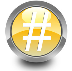 Hash glossy icon