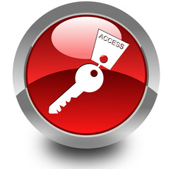 Key glossy icon
