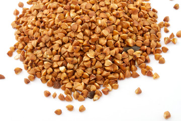 Buckwheat isolated on white