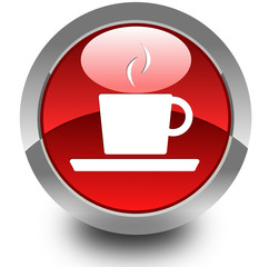 Coffee glossy icon