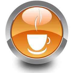 Coffeee glossy icon