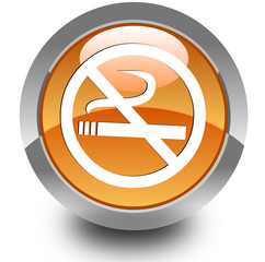 No smoking glossy icon