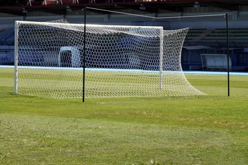 Tableau sur plexiglas Football Cage de but de football  © Jackin