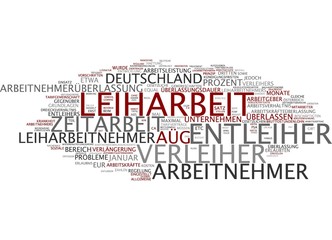 Obraz premium Leiharbeit - Arbeitnehmerüberlassung