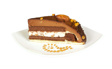 cake truffle with black chocolate