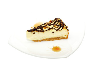 Gourmet slice of cheesecake