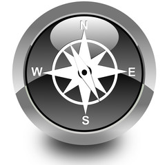 Compass glossy icon © castelberry