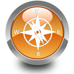 Compass glossy icon © castelberry