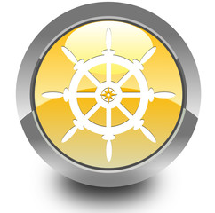 Fototapeta premium Navigation glossy icon
