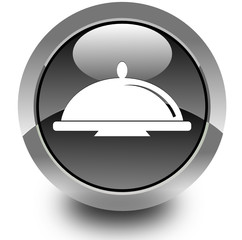 Restaurant glossy icon