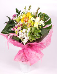 closeup shot of colorful bouquet