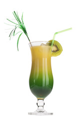 Kiwi and orange cocktail